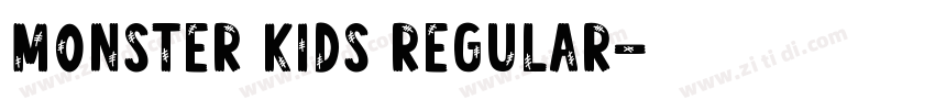 Monster Kids Regular字体转换